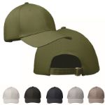 6 panelen katoenen baseballpet met gesp