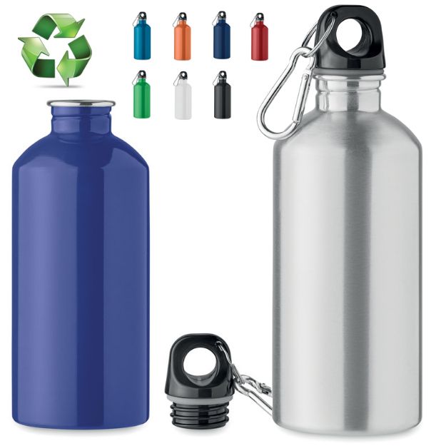 enkellaagse fles recycled roestvrij staal 500 ml