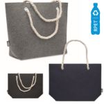 strandtas van rpet-vilt en koordhengsel