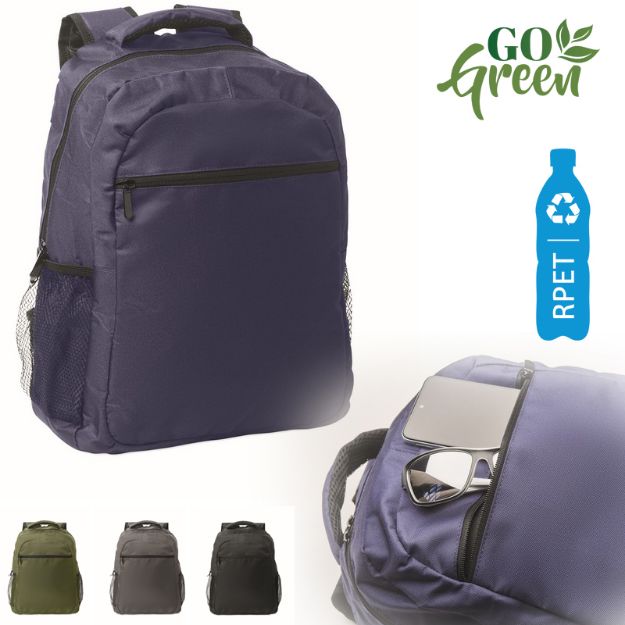 15 inch laptop rugzak voorvak met rits