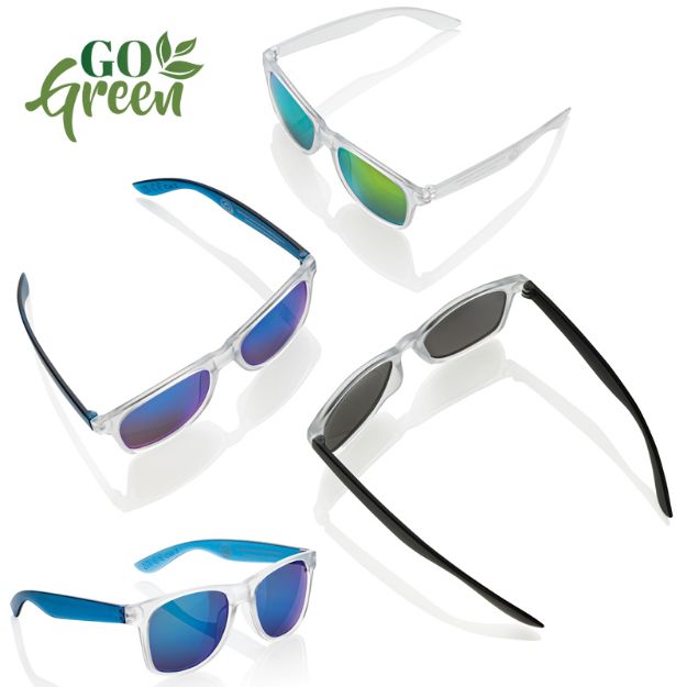gleam zonnebril met gerecycled pc spiegelglas