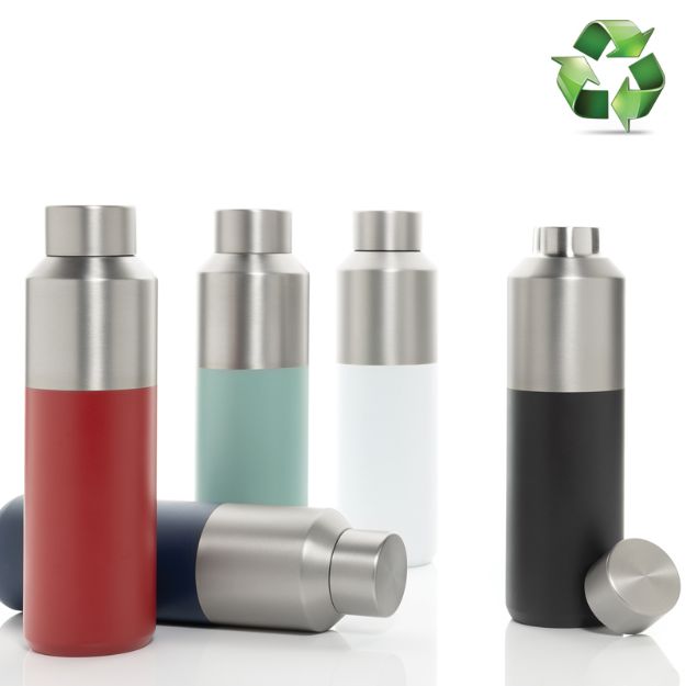 fluid recycled rvs waterfles 600 ml