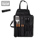 zevendelige barbecue set hadri met schort