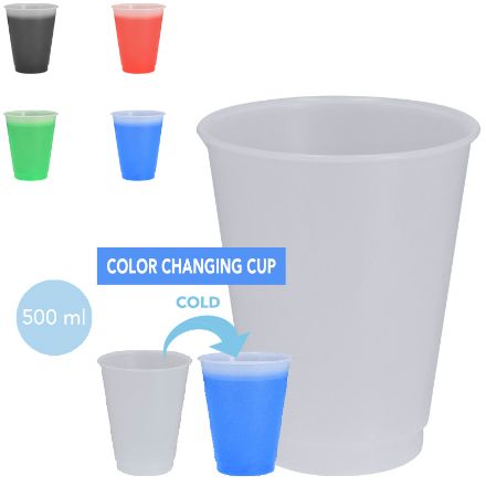 beker verranderd van kleur bij koude drank 500 ml