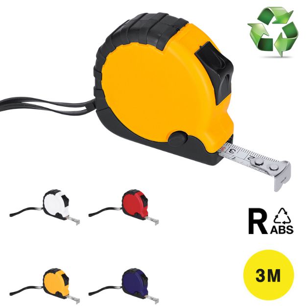 rolmeter met rem en clip burkex 3 meter