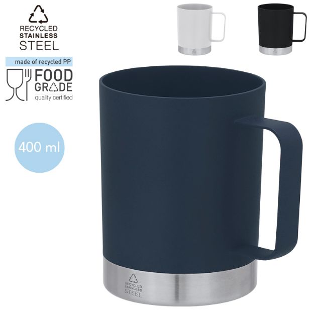mok recycled toestvrij staal rosby 400 ml