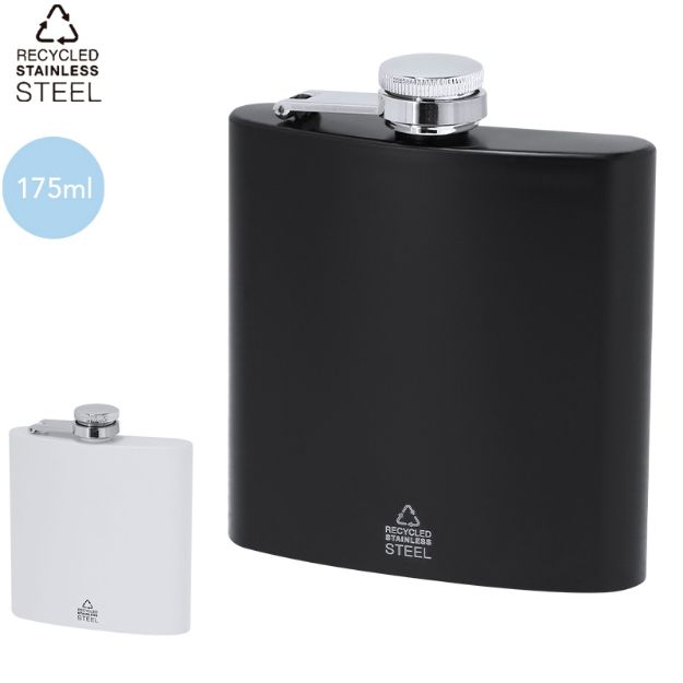 heupfles recycled rvs lindog 175 ml