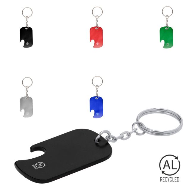 sleutelhanger opener recycled aluminium sawad
