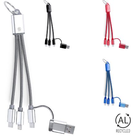 oplaadkabel recycled aluminium bikoc