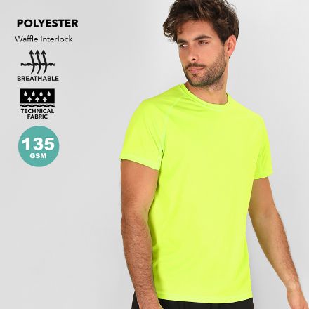 t-shirt polyester ademend 135 gr cocker xs-xxxl