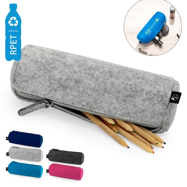 pennenzak tas van gerecycled vilt