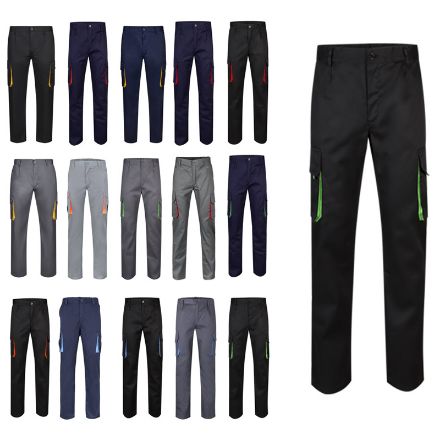 keperstof broek met meerdere zakken maten 34-60