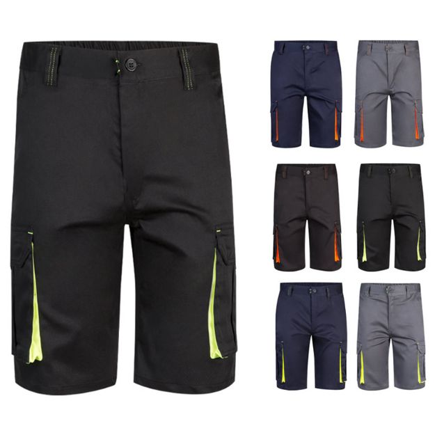 tweekleurige stretch bermuda maten 34-60