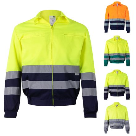 tweekleurig twill jack maten 4xl-5xl