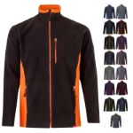 tweekleurig fleecejack maten: xs-3xl