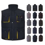 gewatteerd vest, tweekleurig maten s-3xl