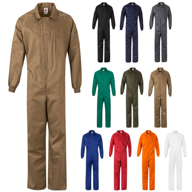 twill jumpsuit (200g/m2) van katoen maten: 48-72