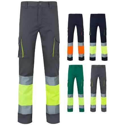 tweekleurige stretchbroek maat s-3xl