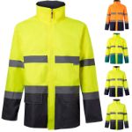 tweekleurige parka (190g/m2) maten 4xl-5xl