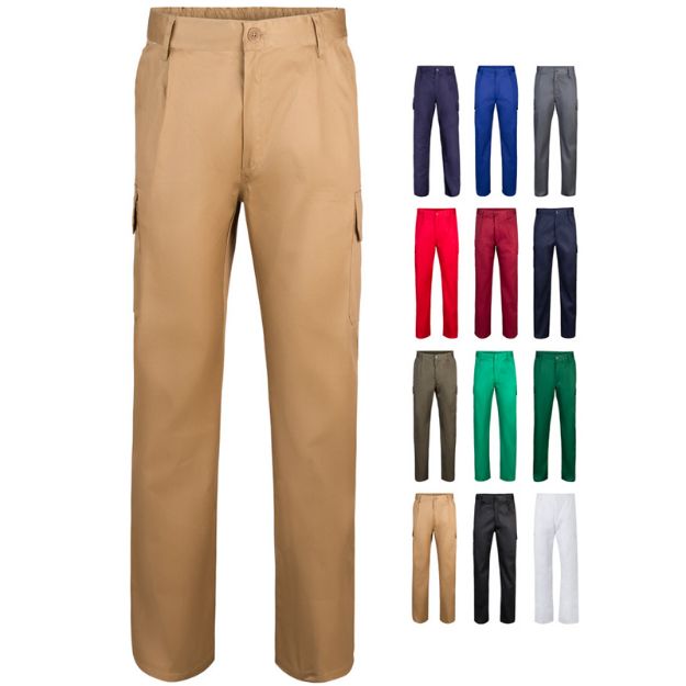 multi-pocket keperstof broek maten: 34-64