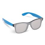 justin r-pc zonnebril met spiegel uni-lens uv400 - blauw