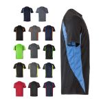 tweekleurig technisch t-shirt maat s-3xl