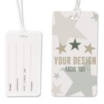 bagagelabel met uitneembaar kaartje