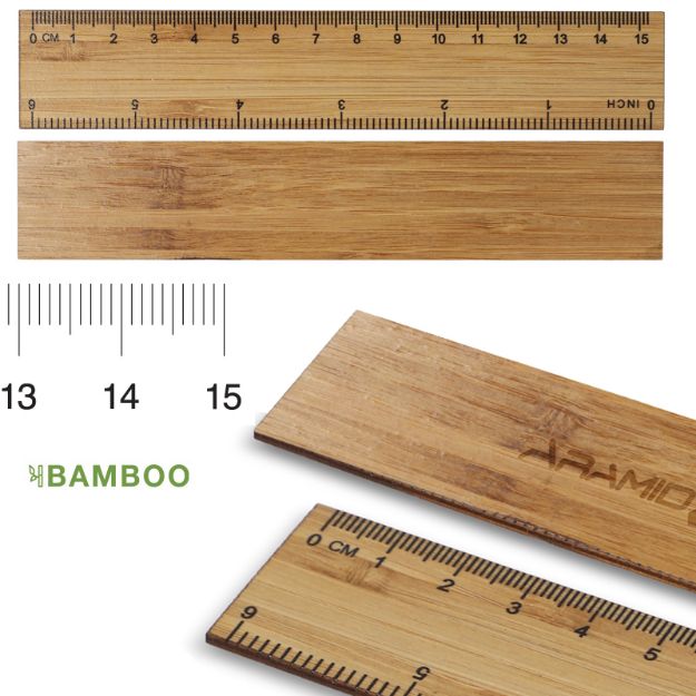 bamboe liniaal 15 cm