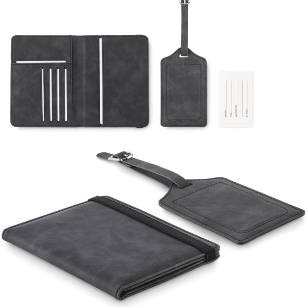 paspoort en bagagelabel set