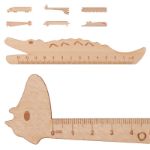 houten liniaal, 13 cm.