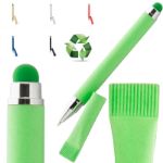 touch balpen van recycled papiertapyru blauwe inkt