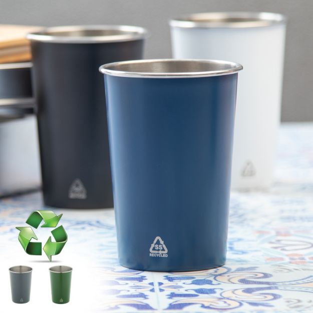beker recycled roestvrij staal redisha 350 ml
