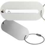 aluminium bagagelabel isa