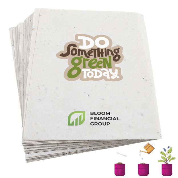leaflet a5 bloemen zaad papier 200 gr