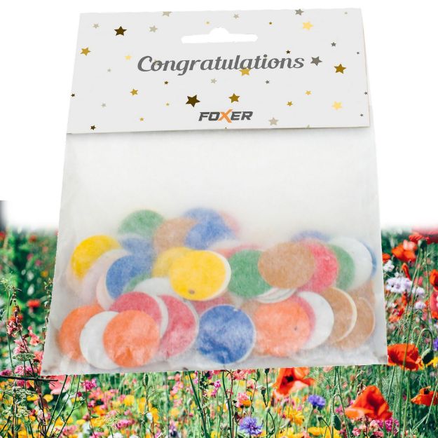 confetti veldbloemzaden zaad papier 2 gr