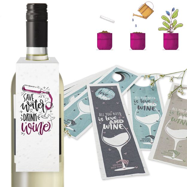 flessenhanger met zaadpapier