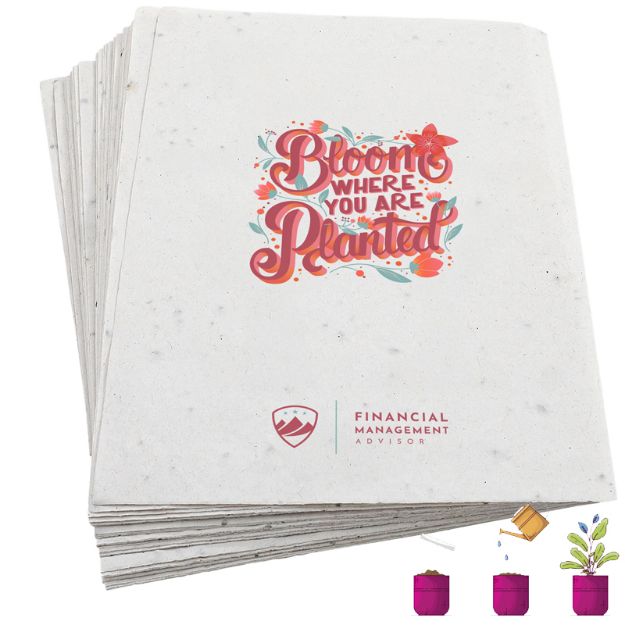 leaflet a6 bloemzaadjes papier 200 gr