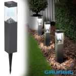 grundig solar square garden led-light cool whit
