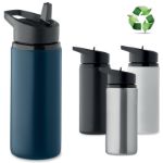 enkelwandige fles van recycled rvs 500 ml