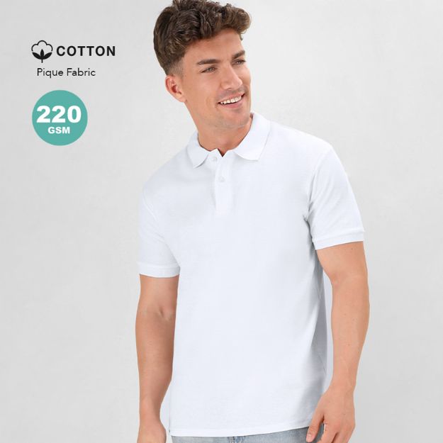 volwassene wit t-shirt katoen 220 gr koupan s-xxxl