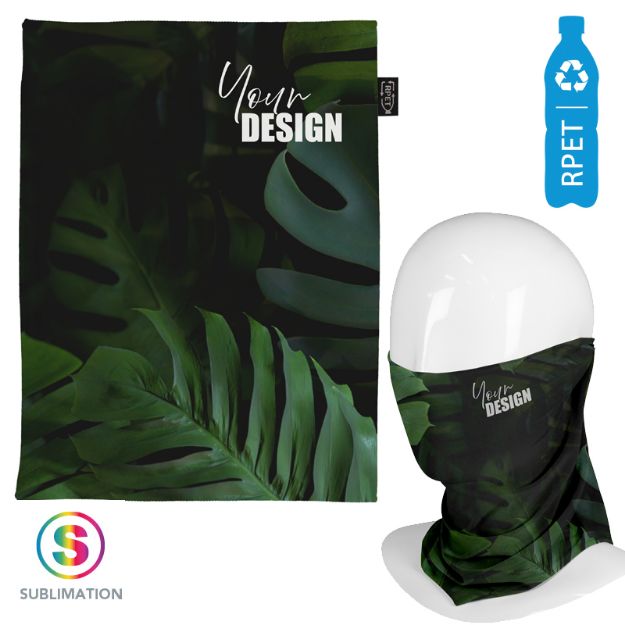 multifunctionele sjaal r-pet sublimatie custom