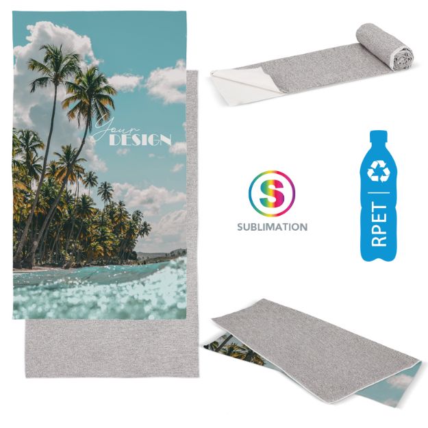 sneldrogende handdoek r-pet 100x180 cm custom