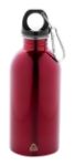 fles van gerecycled roestvrij staal ressuto 400 ml - rood