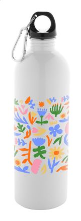 fles van gerecycled roestvrij staal pressut 750 ml