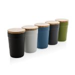 gerecycled pp mok met bamboe deksel 300 ml