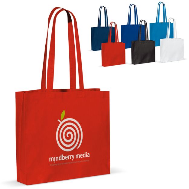 schoudertas katoen oeko-tex® 140g/m2 40x10x35c