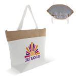 strandkoelerzak katoen/jute 42 x 10 x 30cm