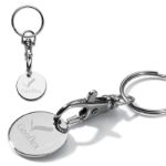 sleutelhanger winkelwagenmuntje