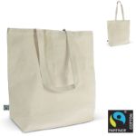 fairtrade katoenen tas ecru 270g/m2 42x12x43 cm