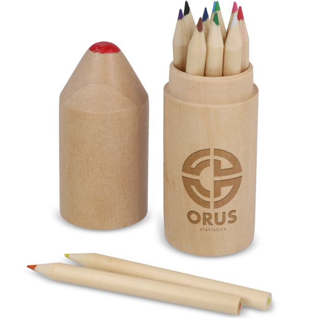 premium houten kleurpotlodenset